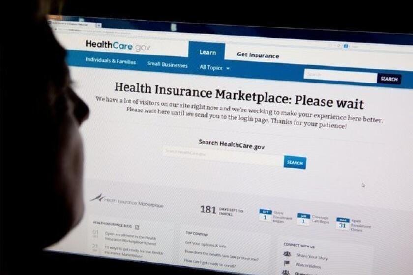 Computer problems have marred the launch of the federal government's website for Americans to enroll for health coverage under the Affordable Care Act.