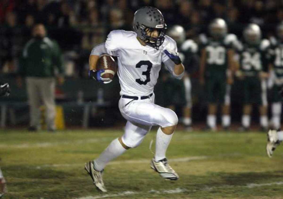 ARCHIVE PHOTO: Flintridge Prep features a robust running game powered by a pair of 1,000-yard backs in Stefan Smith (pictured) and Kurt Kozacik.