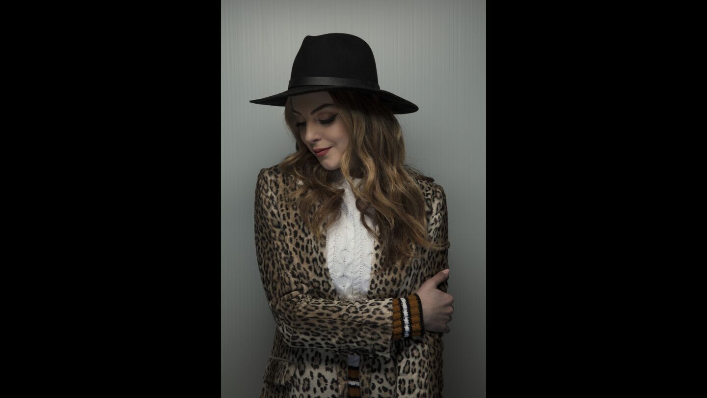 Actress Elizabeth Gilles, from the film, "Arizona," photographed in the L.A. Times studio during the Sundance Film Festival in Park City, Utah, Jan. 20, 2018.