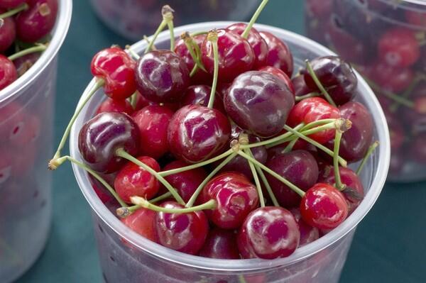Burlat cherries