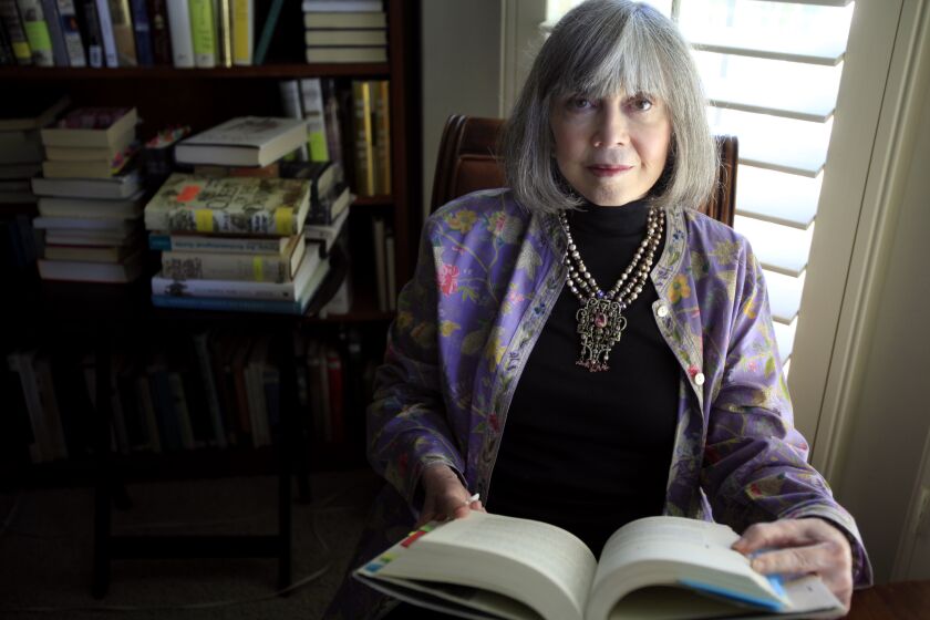 PALM DESERT, CA SEPTEMBER 22, 2014: Portrait of author Anne Rice in her office at her home in Palm Desert, CA September 22, 2014. She has a new book coming out close to Halloween. (Francine Orr/ Los Angeles Times)