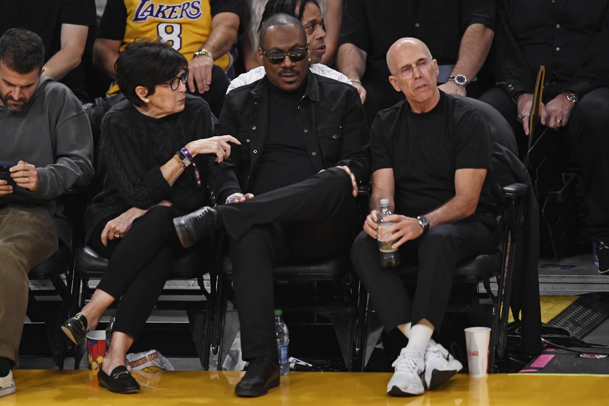 Photos: Celebrities courtside during Lakers playoff games - Los Angeles  Times
