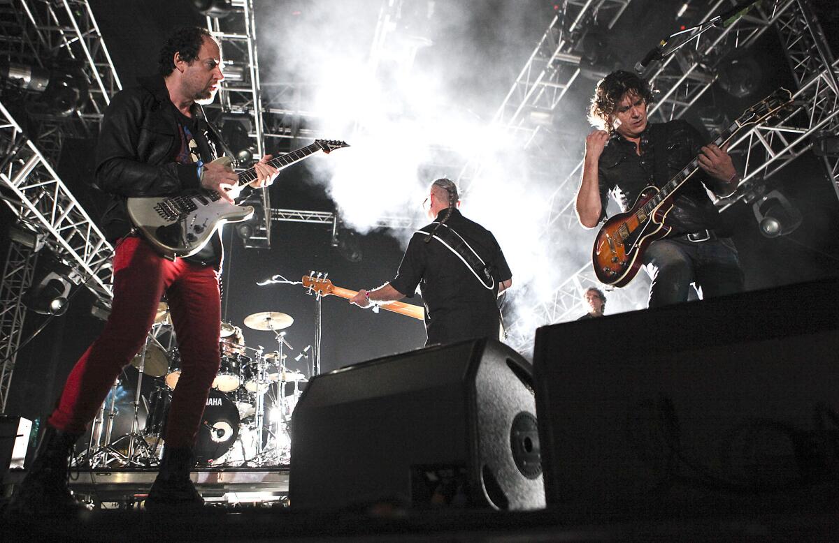 Mexico City rockers Caifanes perform at Coachella in 2011. The band is headlining a new Latin rock show in the Arizona desert this weekend.
