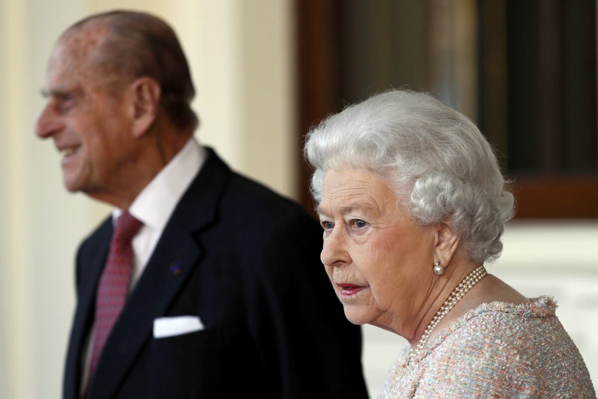 Britain's Prince Philip and Queen Elizabeth II  (, File)