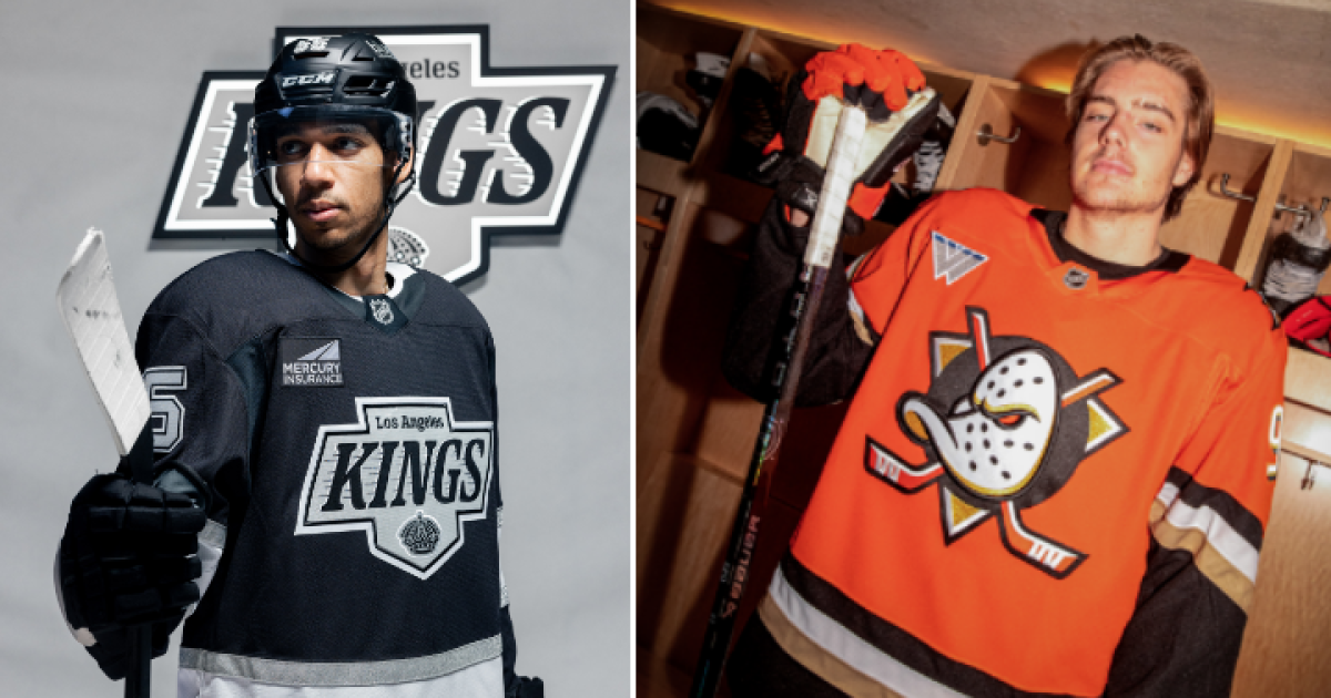 Ducks bring back classic logo and Kings embrace Gretzky era as teams unveil new looks