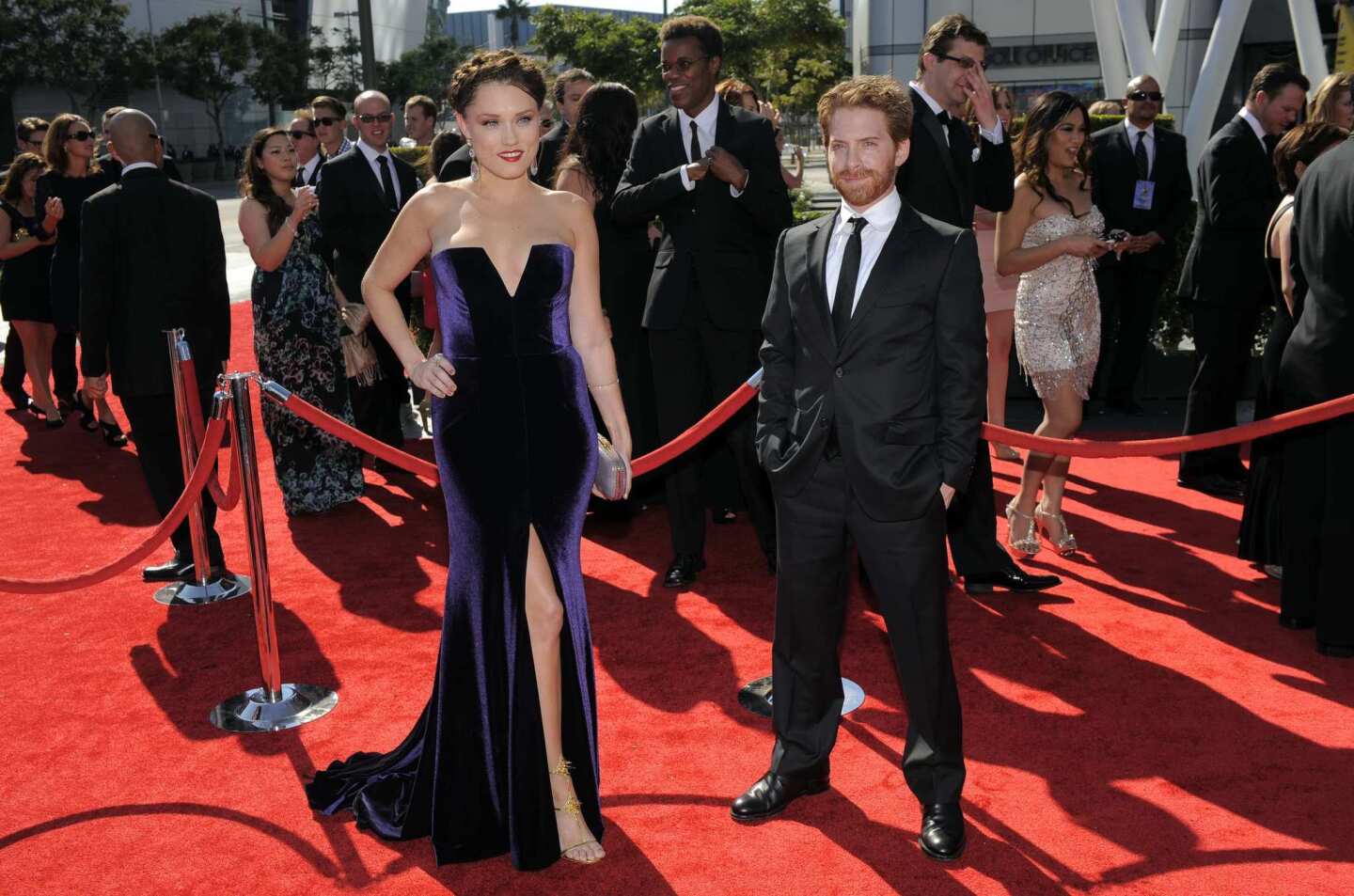 Clare Grant, left, and Seth Green