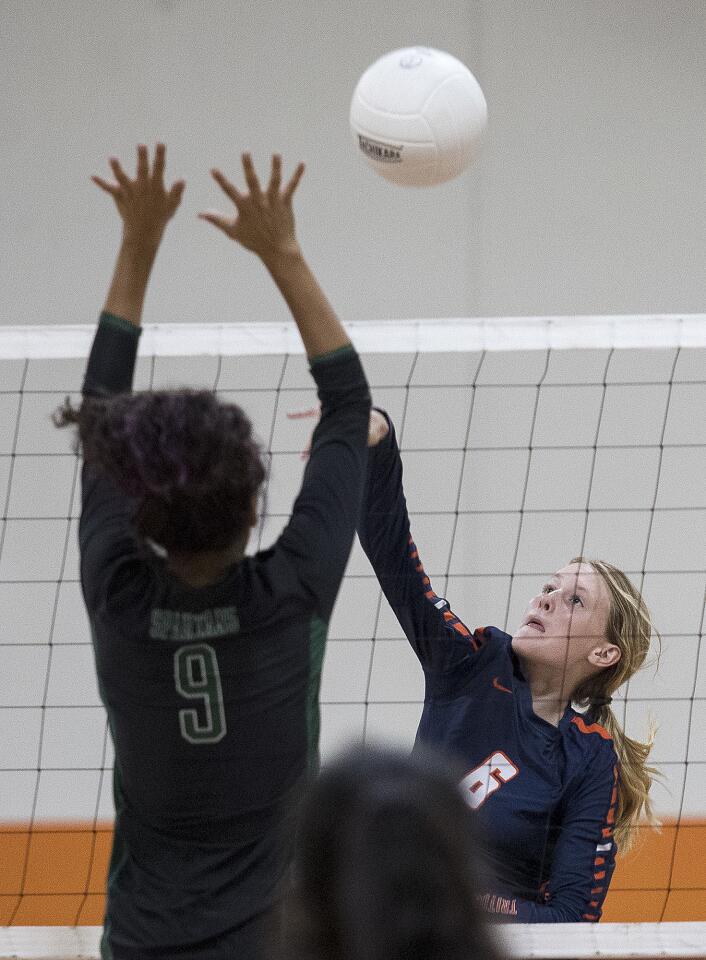 Photo Gallery: Pacifica Christian vs. Orangewood Academy in a girls' volleyball game