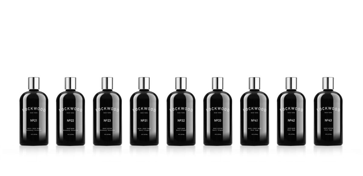 Lockwood products predominantly use ingredients such as basil, ginger, mint, sage, rosemary and geranium. Prices range from $14 to $48, lockwoodnewyork.com. (Lockwood New York)