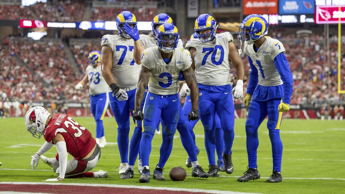 Rams make fun statement in hard-fought loss to rival 49ers - Los Angeles  Times