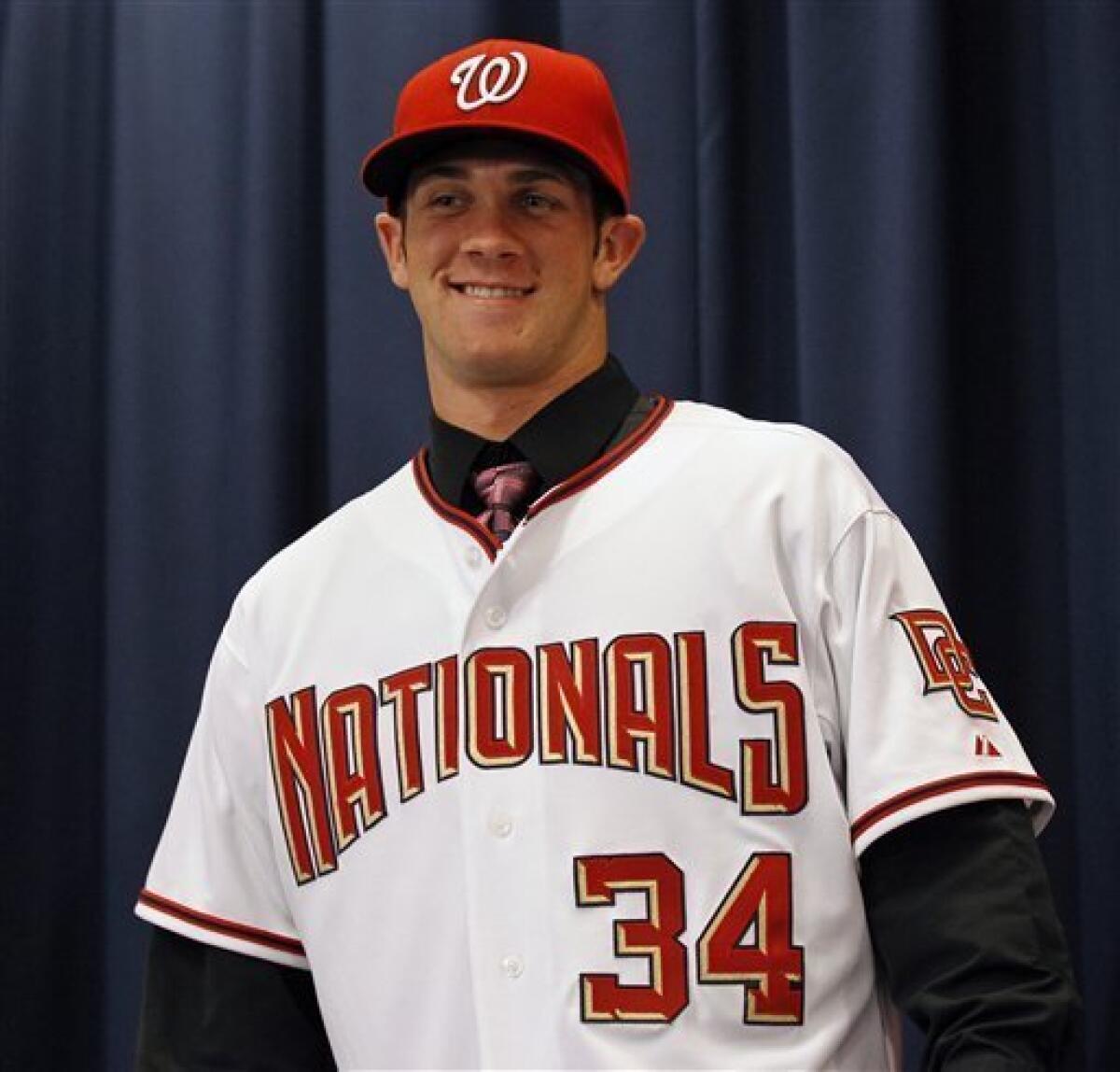 Nats top-pick Harper puts on batting practice show - The San Diego  Union-Tribune
