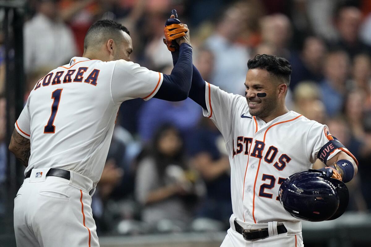 Astros place Jose Altuve on injured list with hamstring strain