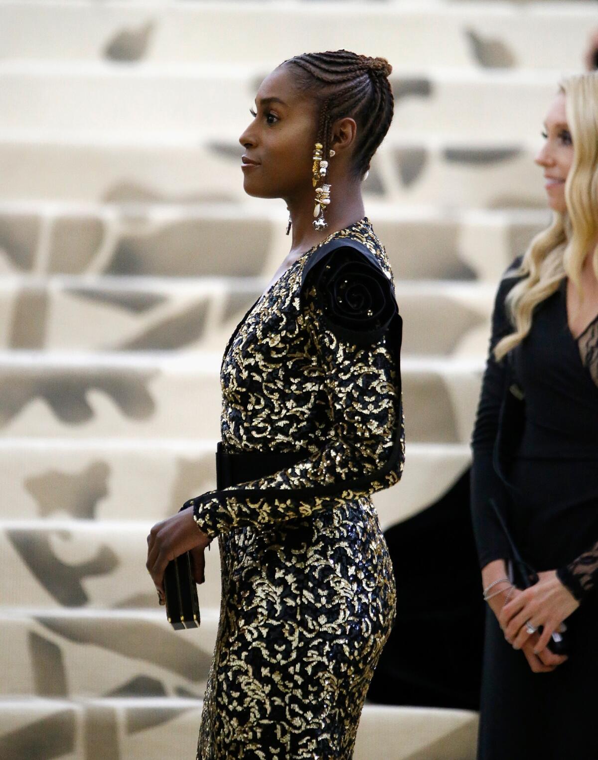 Issa Rae at the "Heavenly Bodies: Fashion and the Catholic Imagination" Costume Institute Gala at the Metropolitan Museum of Art in New York on May 7, 2018.