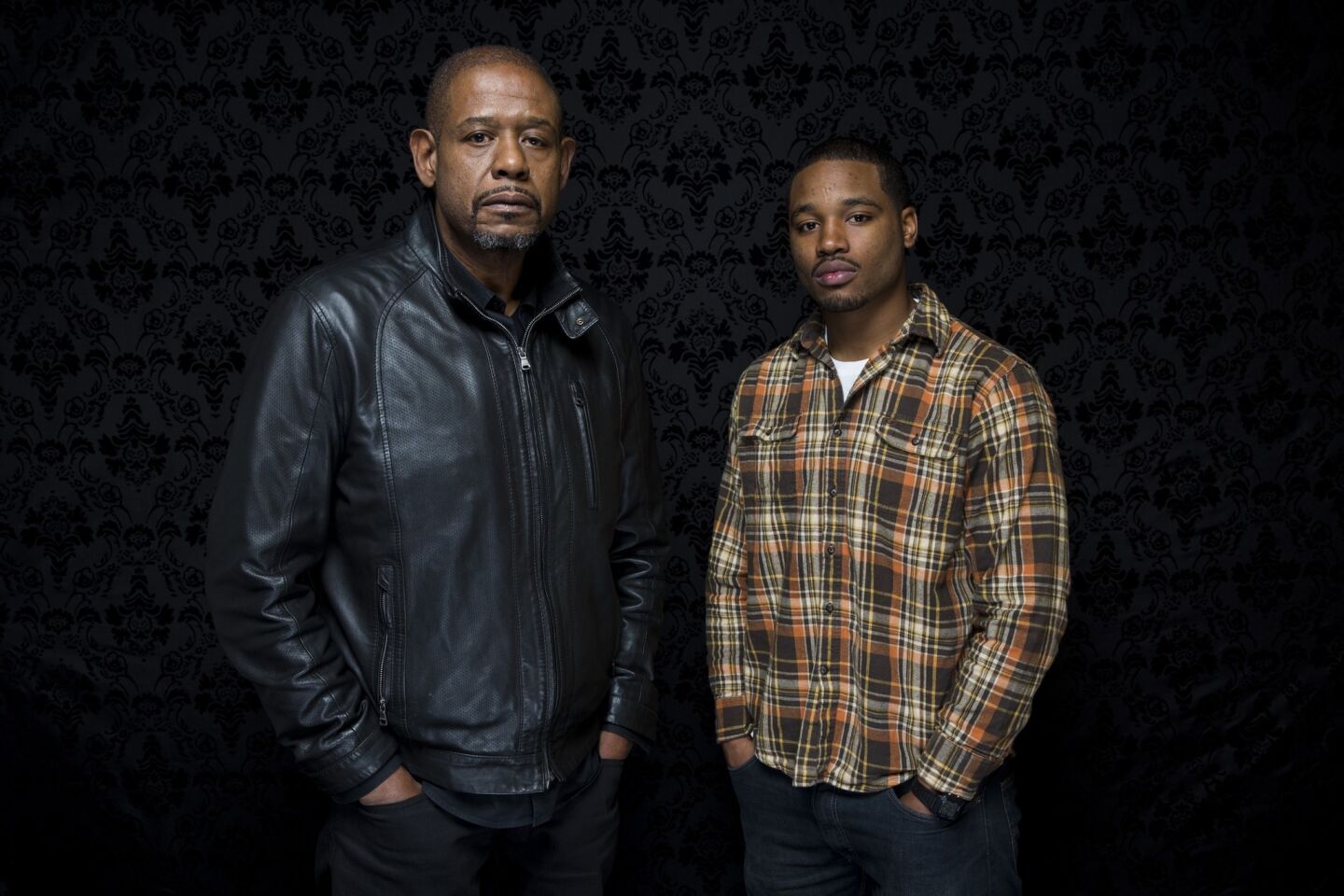 Forest Whitaker, producer, and writer and director Ryan Coogler, from the film "Fruitvale Station." The film debuted at the 2013 Sundance Film Festival, winning the Grand Jury Prize and the Audience Award for U.S. dramatic film.