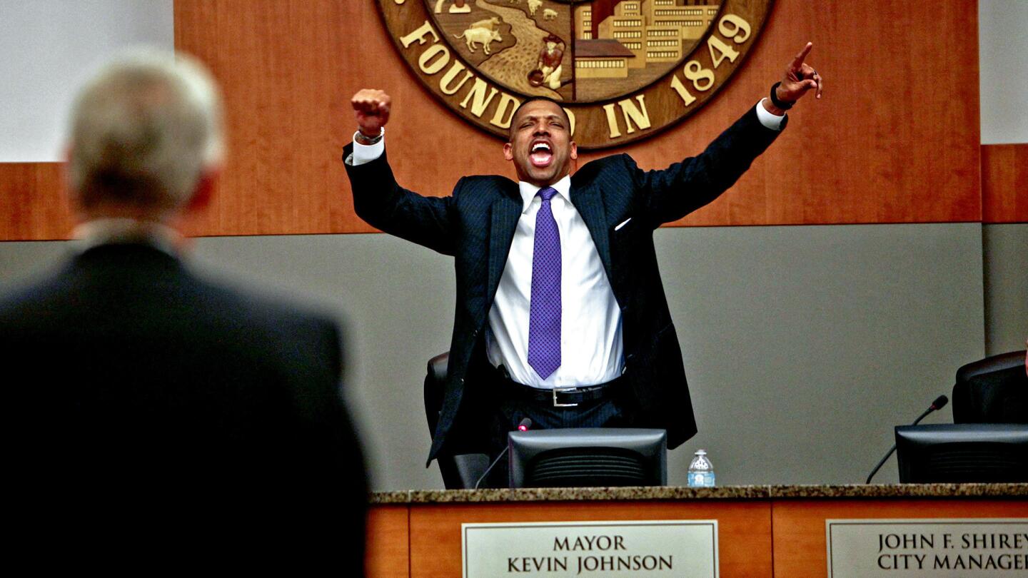 Sacramento Mayor Kevin Johnson helped prevent the Sacramento Kings from leaving the city and has now steered the construction of a downtown arena to house the NBA franchise.