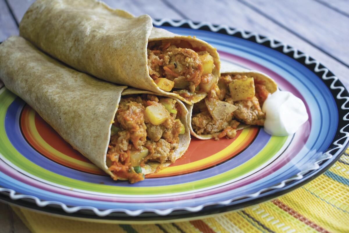Turkey-potato wrap