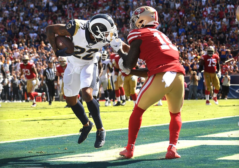 rams vs 49ers score 2022