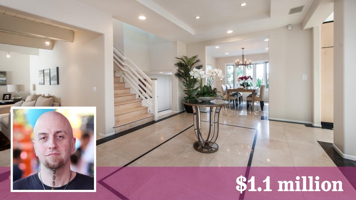 Shavo Odadjian of the band System of a Down has listed his Woodland Hills house for sale at $1.1 million.
