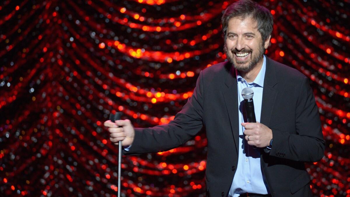 Ray Romano entertains the crowd at the 2016 International Myeloma Foundation's 10th annual Comedy Celebration. Romano, who has hosted the event nine times, is set to host this year's event, which is scheduled to return to the Wilshire Ebell Theatre on Saturday.