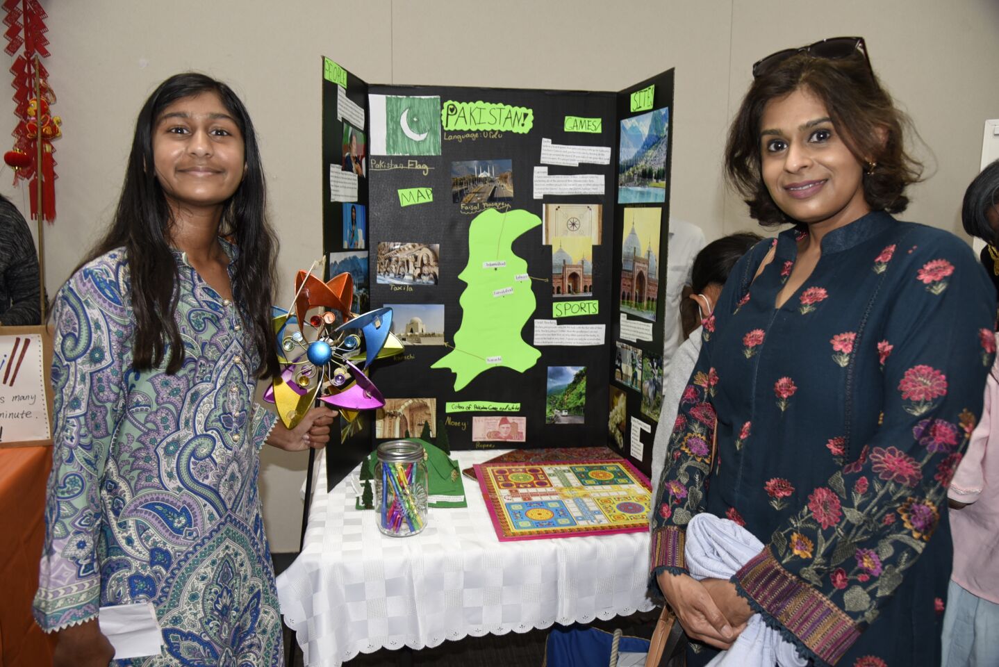 Maaria and Saima Aslam represented Pakistan