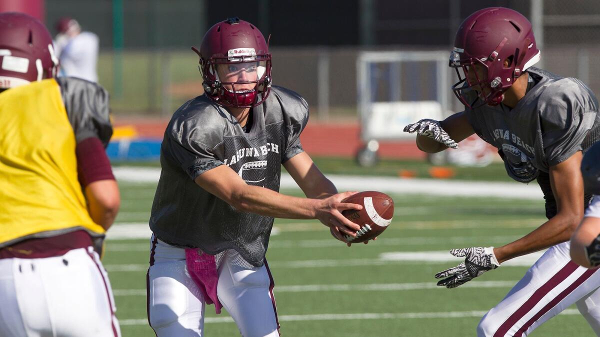 Laguna Beach quarterback Curtis Harrison accounted for 32 touchdowns last year in leading the Breakers to the semifinals of the CIF Southern Section Division 13 playoffs.
