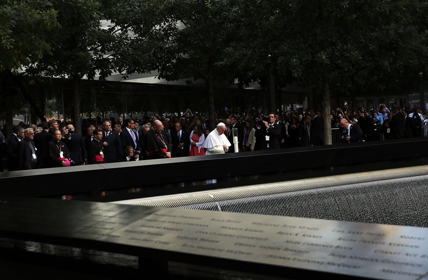 Pope at 9/11 Memorial and Museum