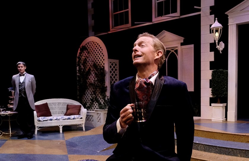 David McBean (left) and Brian Mackey in Lamb's Players Theatre's 'Ring Round the Moon.'