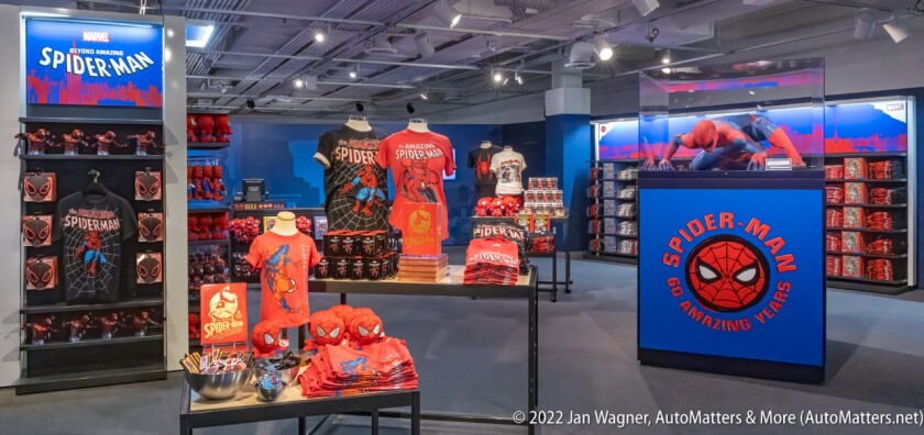 The Spider-Man gift shop