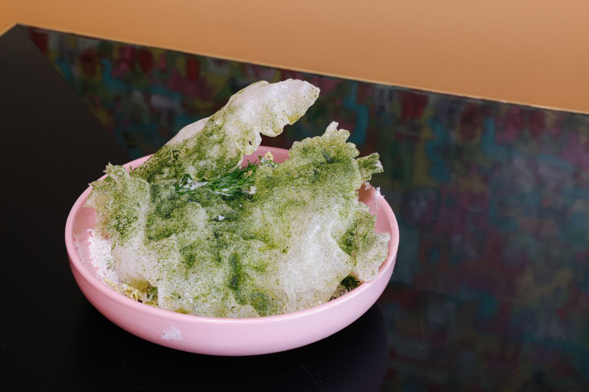 The Thai Ceasar salad at Poltergeist.