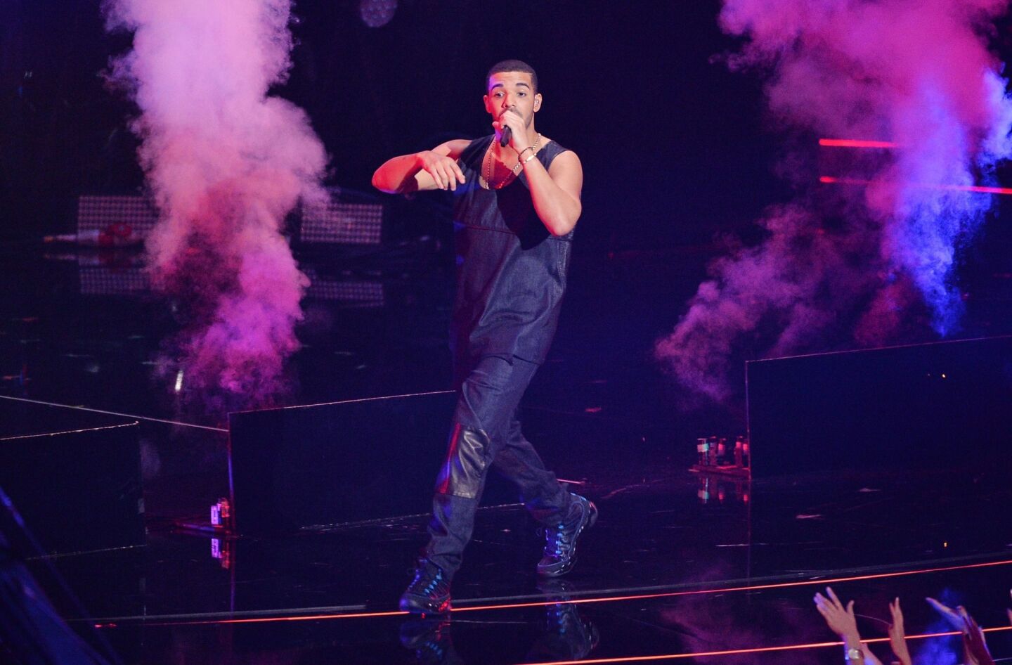 Drake performs.