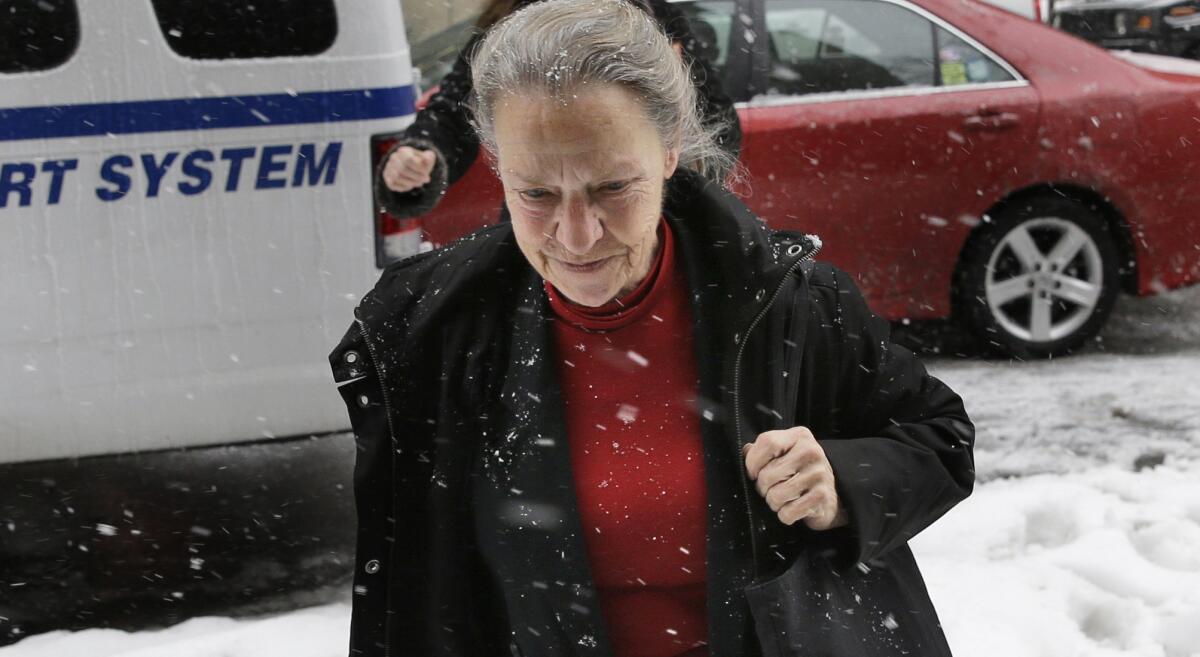 Julie Patz, mother of Etan Patz, outside court in Manhattan in February.