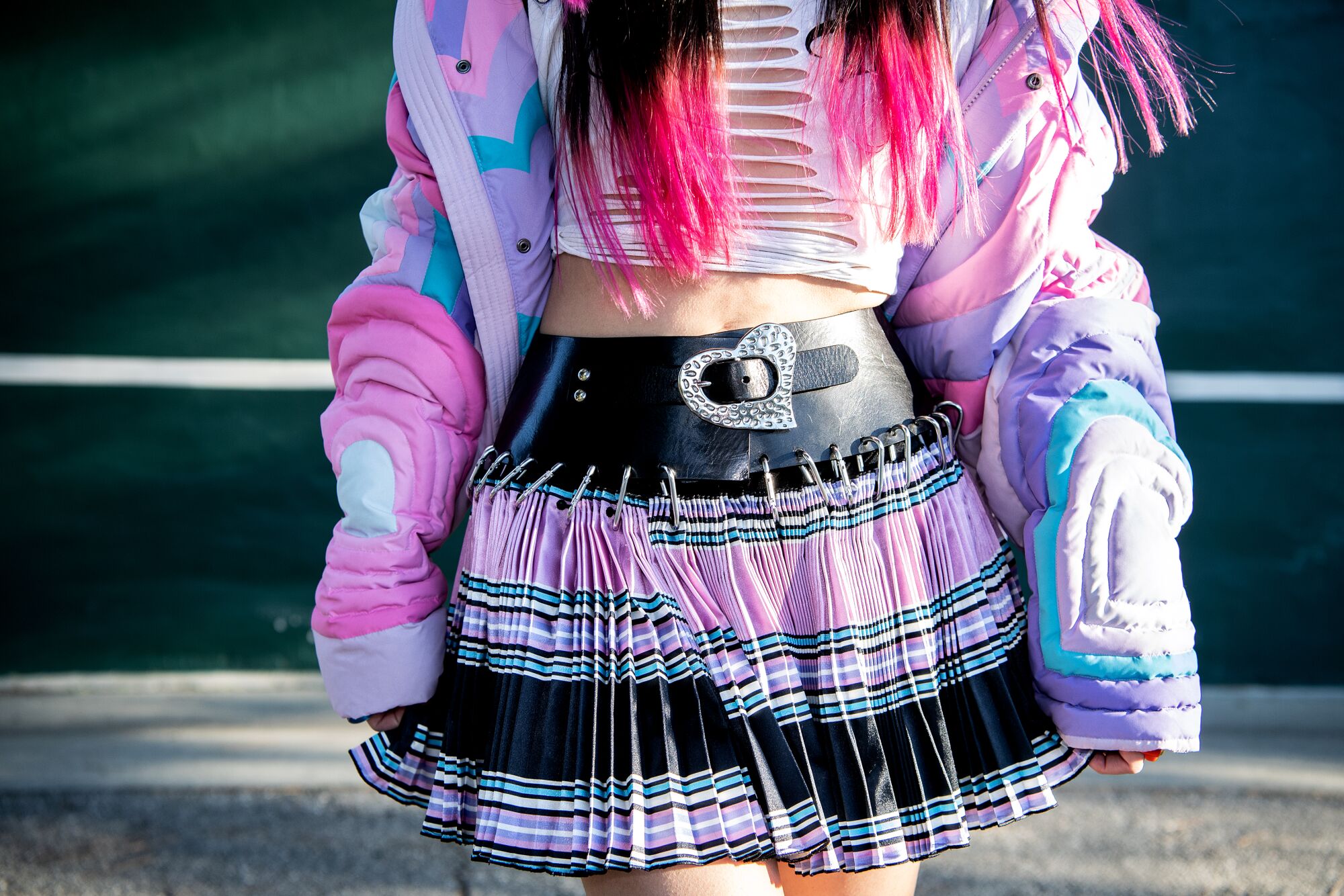 Portraits of Los Angeles based fashion stylist Katie Qian at Cheviot Hills Recreation Center