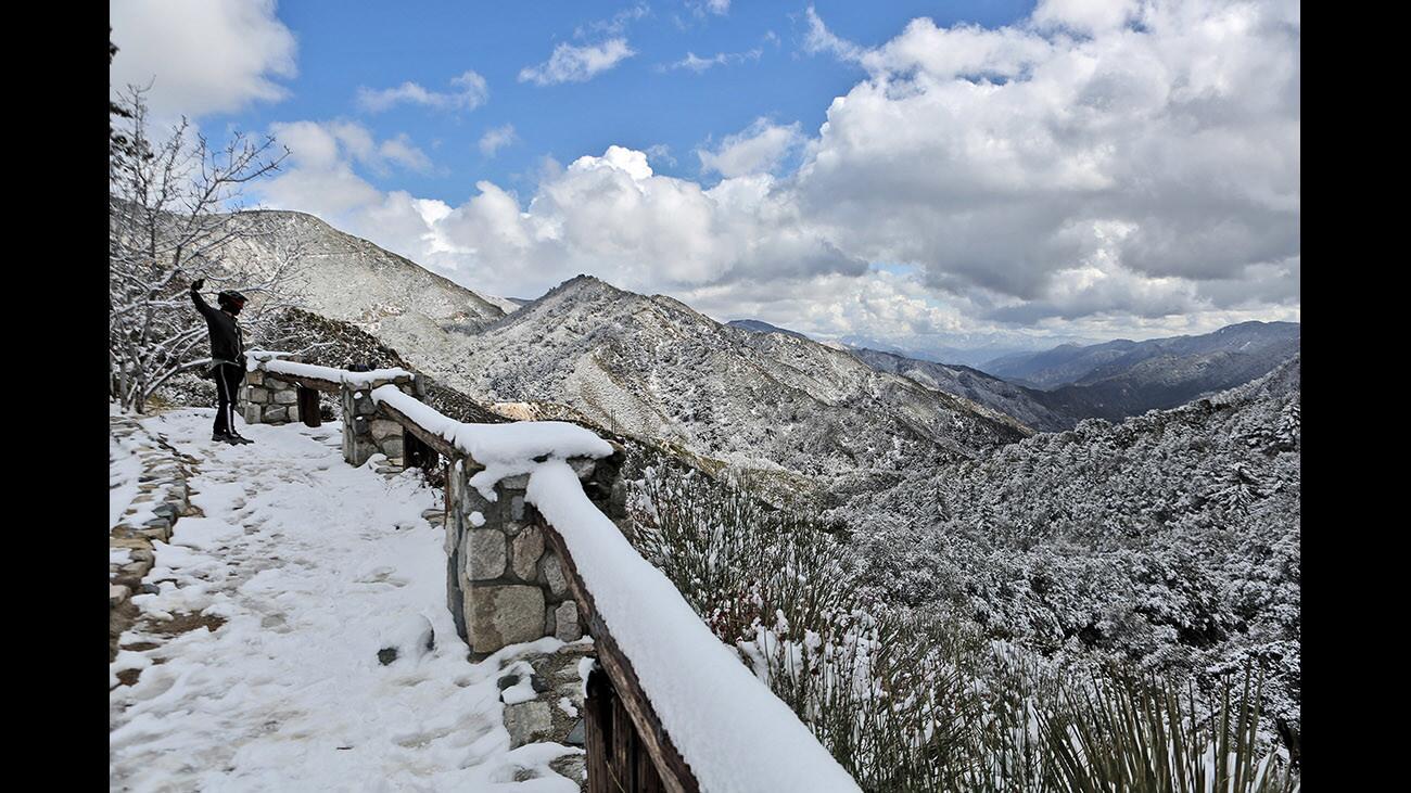 Photo Gallery: Recent cold front brings needed rain, snow to local mountains