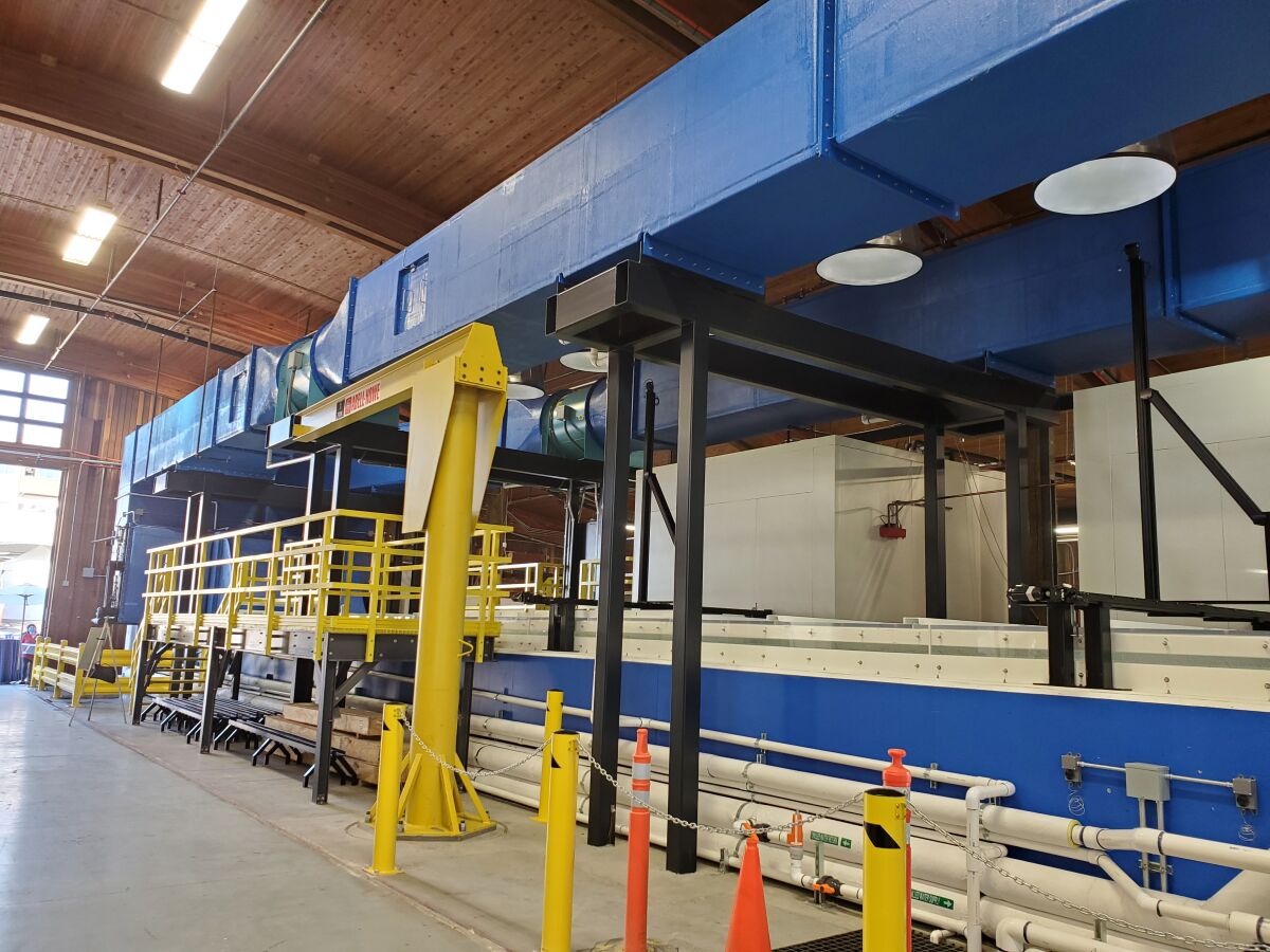 The room-sized Scripps Ocean Atmosphere Research Simulator