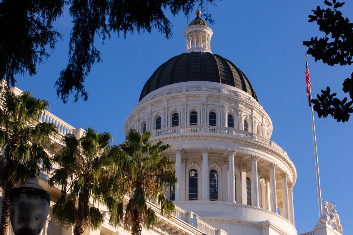 The California State Capitol  in Sacramento.