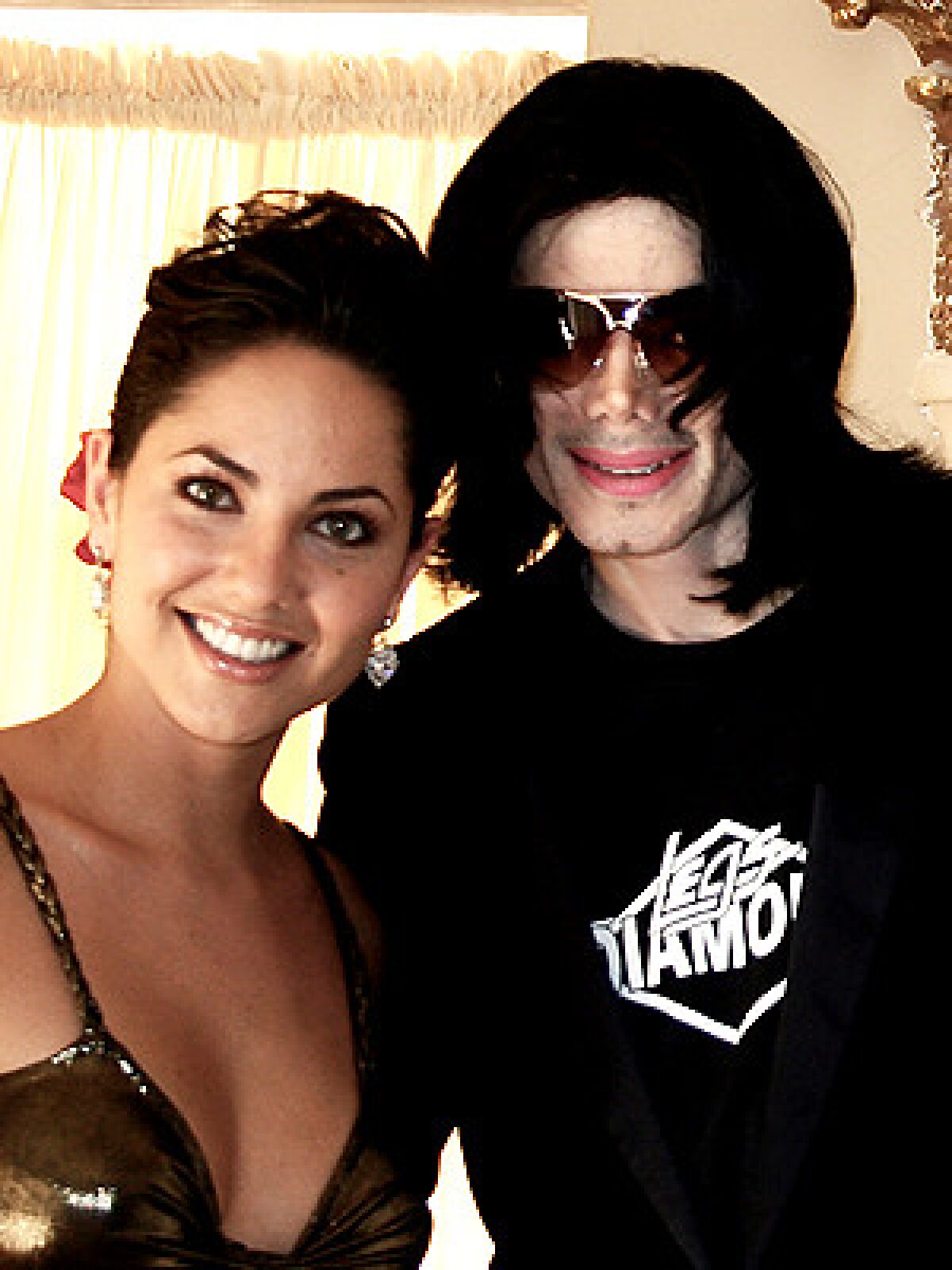 Bárbara junto a Michael Jackson