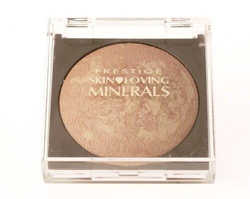 Prestige Skin Loving Minerals Sunbaked Mineral Bronzing Powder, $11.99 Beautiful as a highlighter. It has a nice sheen and will give girls with lighter skin a golden glow. Use it only to highlight cheek or brow bone -- it's not really a bronzer. You can also use it on the collarbone and decolletage. (C.B.) MORE BEAUTY PRODUCTS: Story: Drugstore beauty challenge The best drugstore mascara and eyeliners The best drugstore lip colors The best drugstore eye shadows The best drugstore foundations