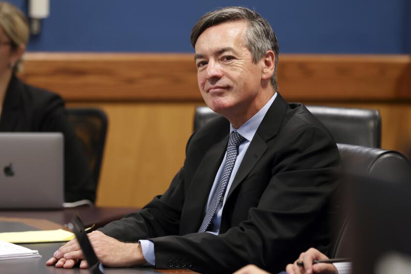 FILE - Lawyer Kenneth Chesebro, appears before Judge Scott MacAfee during a motions hearing on Oct. 10, 2023, in Atlanta. Jury selection is set to begin for Chesebro, the first defendant to go to trial in the Georgia case that accuses former President Donald Trump and others of illegally scheming to overturn the 2020 election in the state. (Alyssa Pointer/Pool Photo via AP, File)