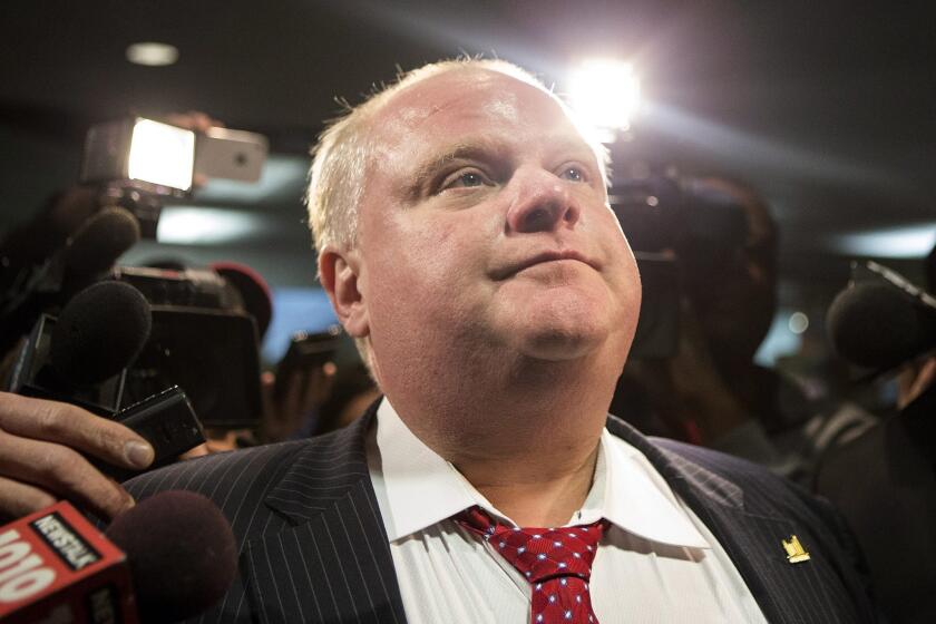 Toronto Mayor Rob Ford: Is he in the market for a new social media manager?