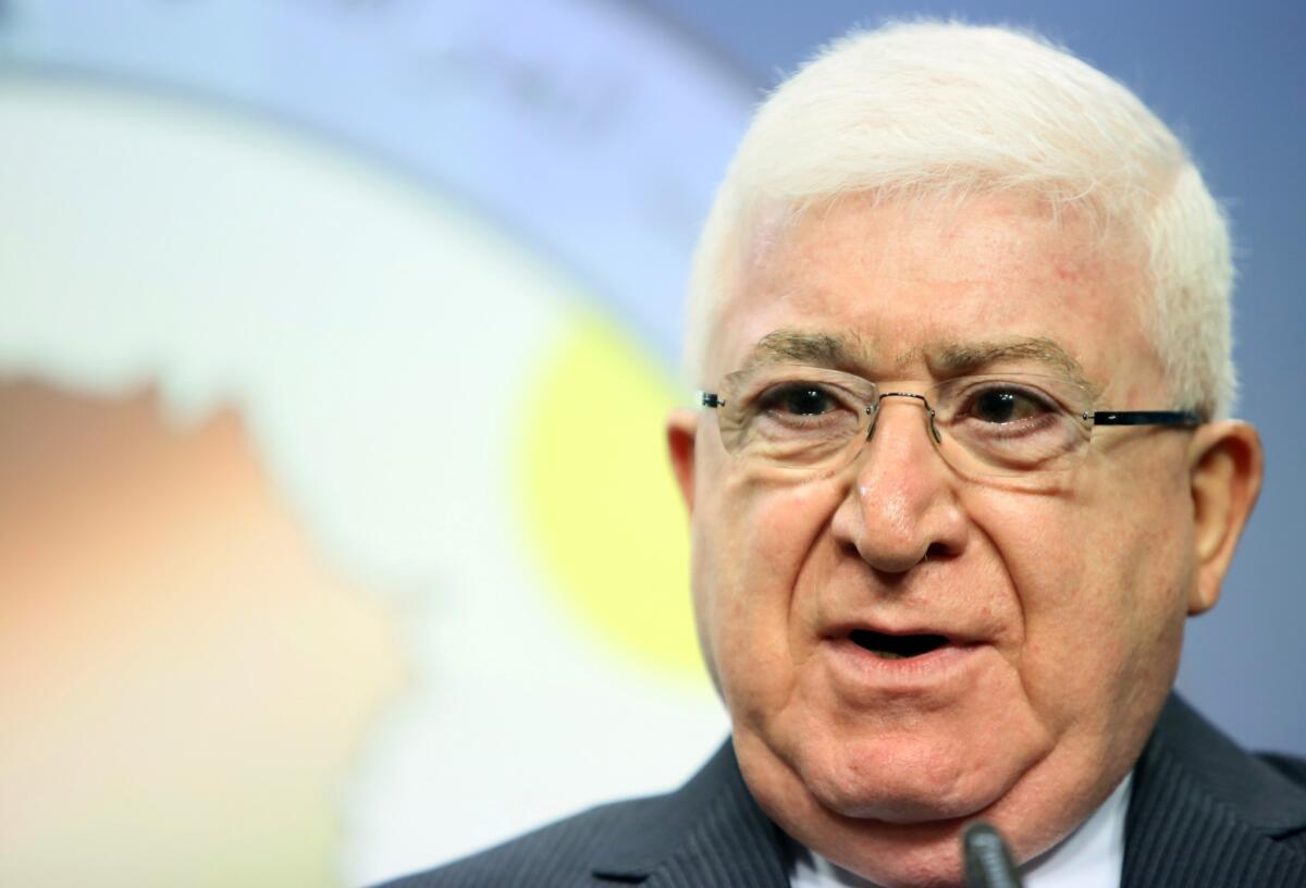 Fuad Massoum, 76, was chosen Thursday as Iraq's second president, a largely ceremonial post in the country's governing structure.