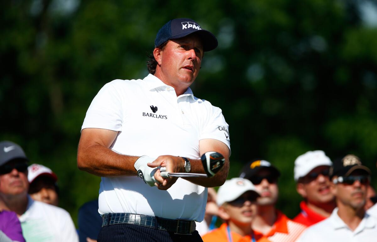 A final round 73 left Phil Mickelson in a tie for 49th place at the Memorial Tournament over the weekend.