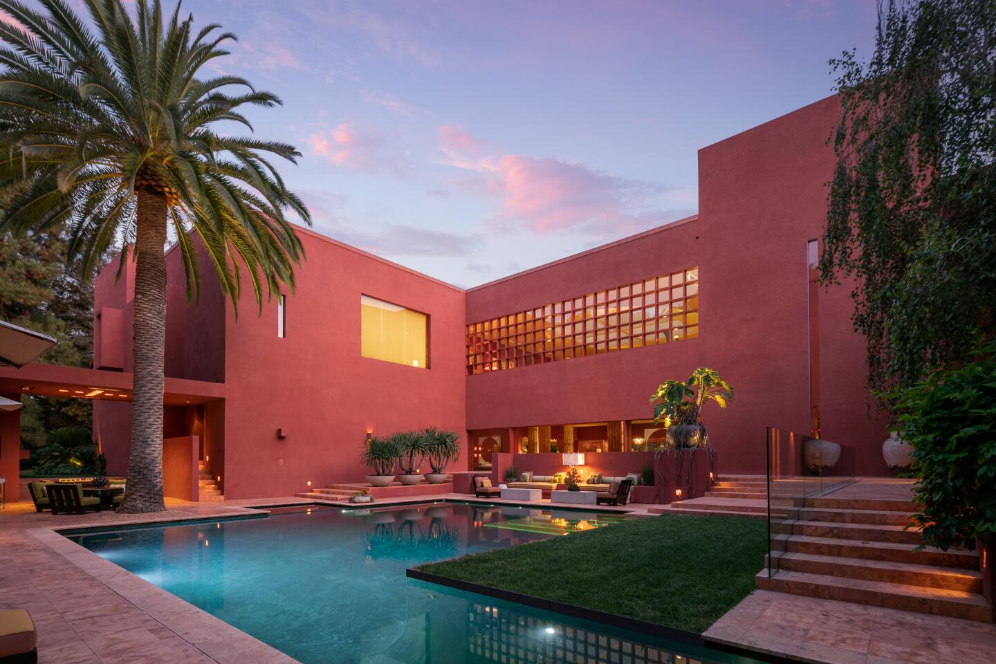 The backyard.