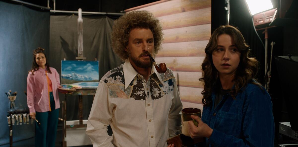 Owen Wilson as Carl Nargle and Lucy Freyer as Jenna in Brit McAdams' goofball charmer "Paint."