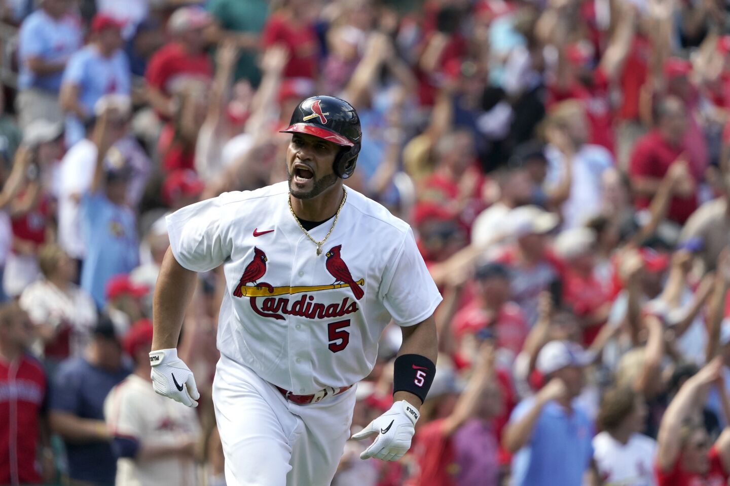 7 | St. Louis Cardinals (63-51; LW: 6)“I’m the grandpa in the clubhouse,” Albert Pujols said after two homers on Sunday pushed his total to 689, seven behind Alex Rodriguez for fifth all-time.