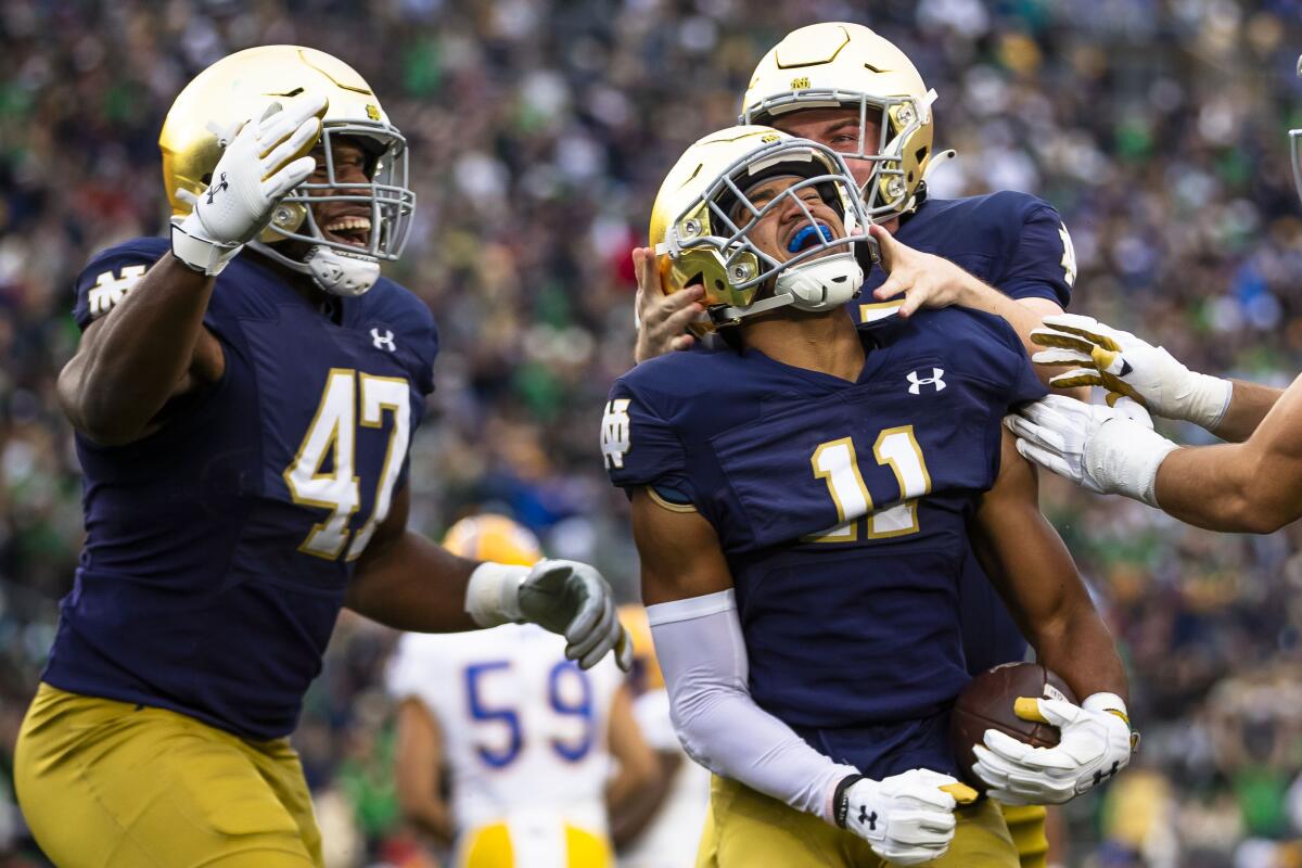 Notre Dame and NBC agree to new deal for Fighting Irish football that  extends through 2029 - The San Diego Union-Tribune