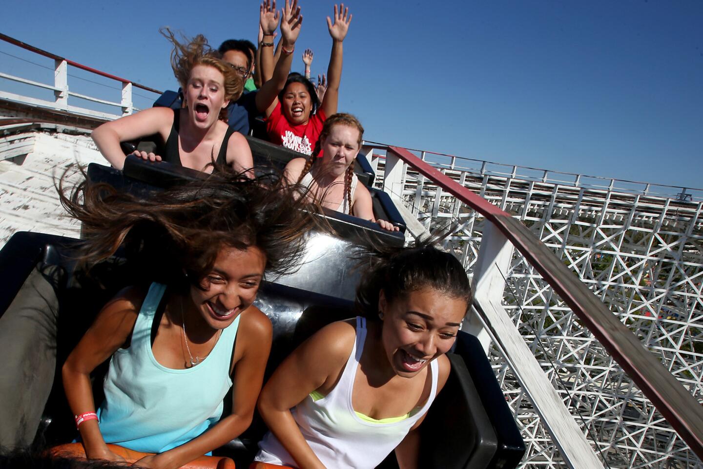Six Flags' Colossus wood roller coaster to close Saturday - Los Angeles  Times