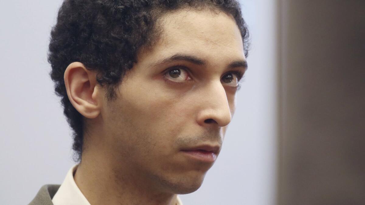 Tyler Barriss of California appears for a preliminary hearing in Wichita, Kan., on May 22, 2018.