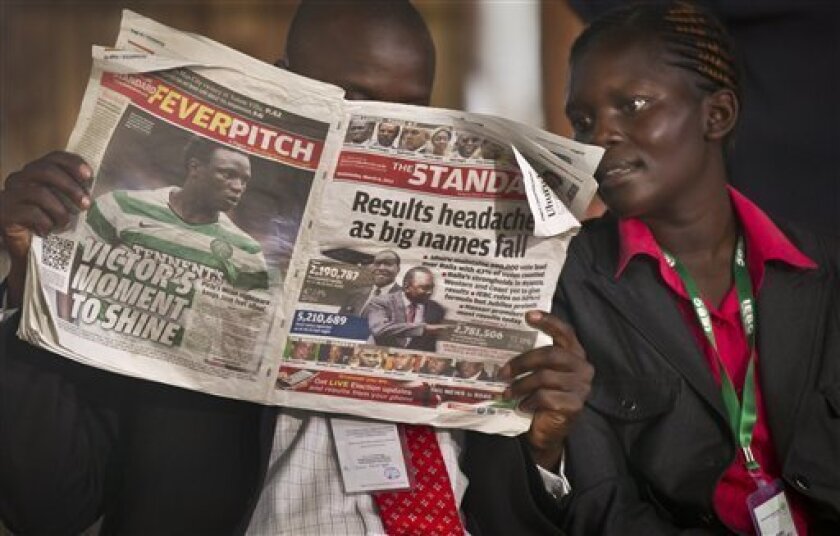 Kenya Media Self Censoring To Reduce Vote Tension The San Diego Union Tribune