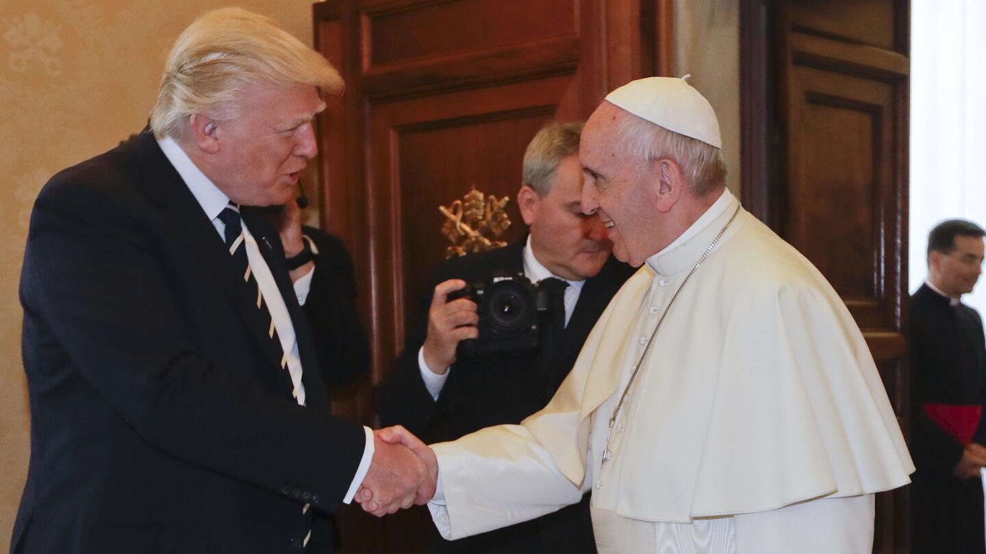 Trump, Pope visit