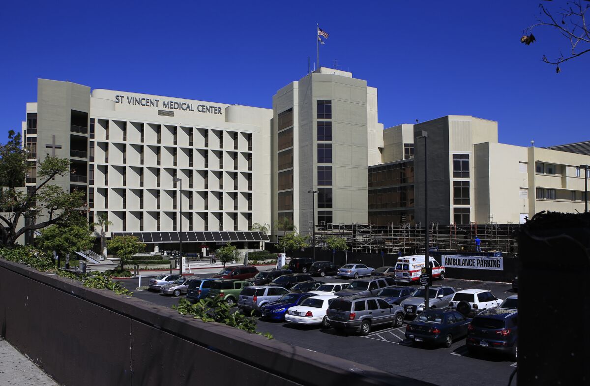 A bankruptcy judge on Friday approved the sale of St. Vincent Medical Center to Dr. Patrick Soon-Shiong.