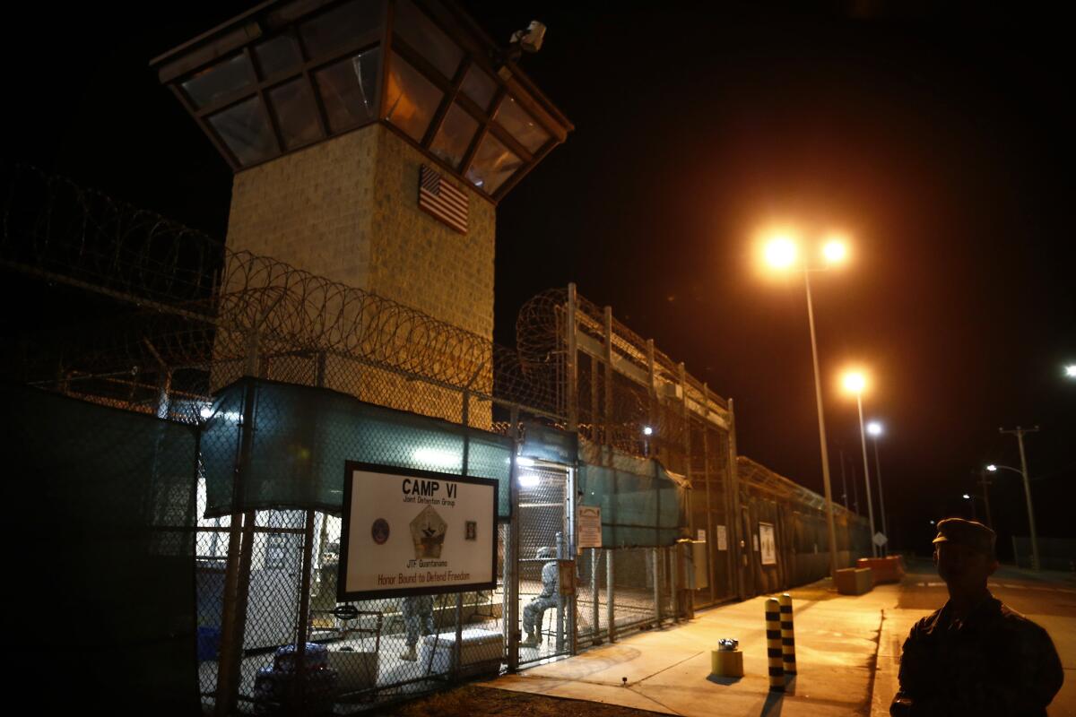 A detention facility at Guantanamo Bay in Cuba.